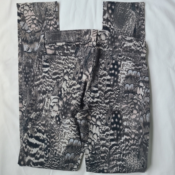 Rag & Bone Feather Print Skinny Jean Legging - Picture 5 of 9
